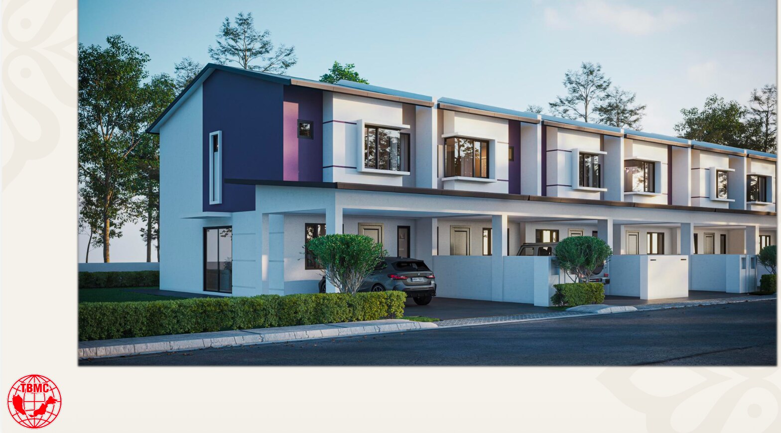 Exterior view of D'Batik Tuaran double-storey homes